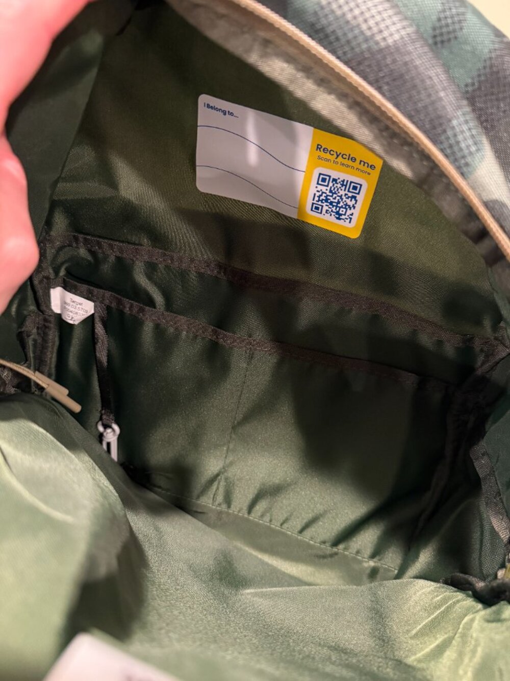 Target Ecotech Logan Camo Backpack NWT Laptop School Bag Green - Picture 5 of 9